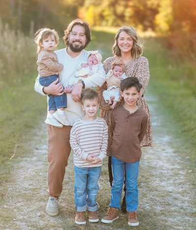 Photo of Dr. Caleb and Family